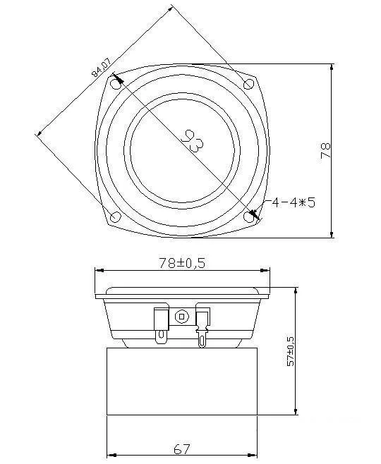 " дюймовый 4ohm 8ohm 15 Вт полный спектр динамик аудио стерео сабвуфер громкий динамик рог труба DSG-3F-15W-01B