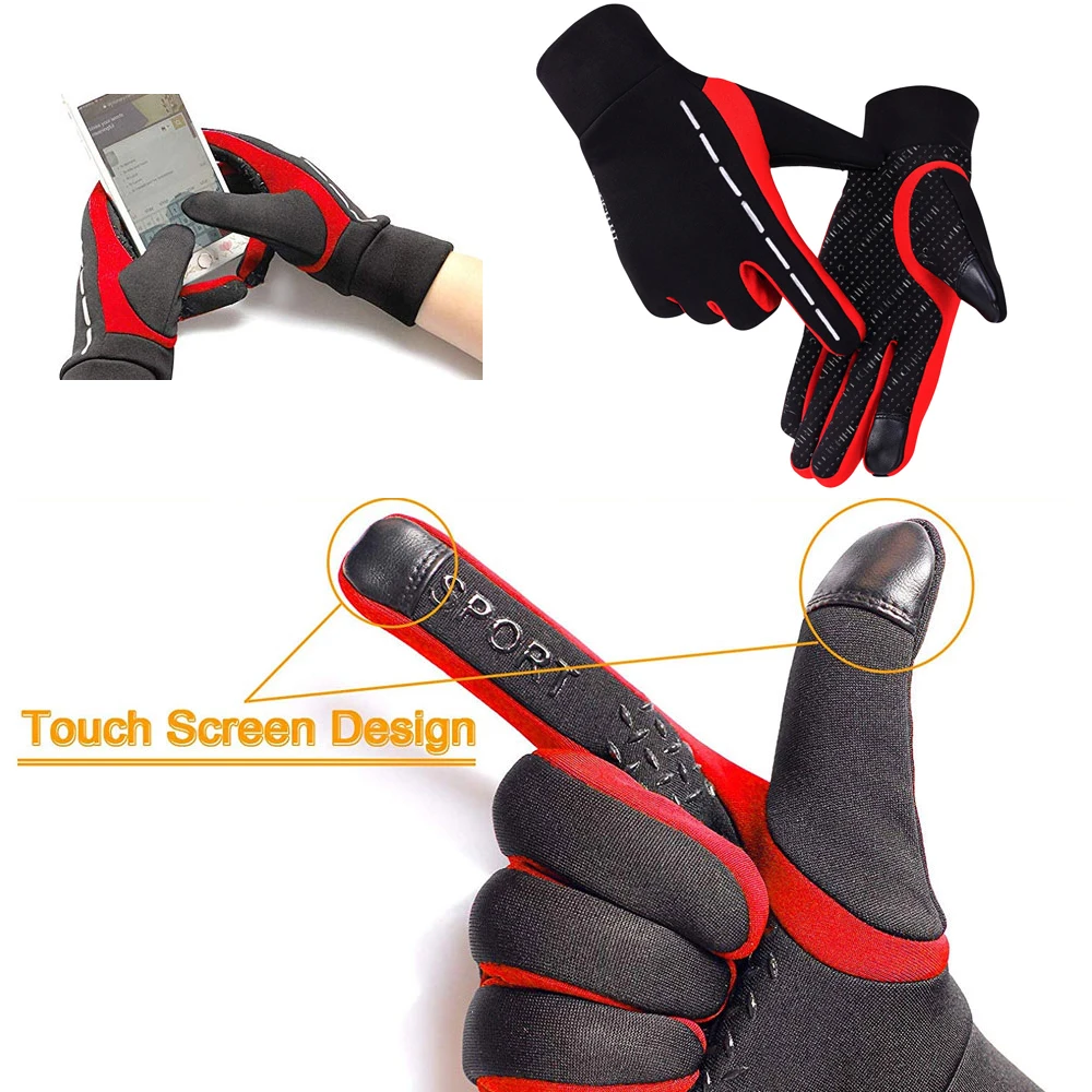 1 пара легкие женские мужские перчатки для бега Сенсорный экран перчатки зимние аксессуары для бега