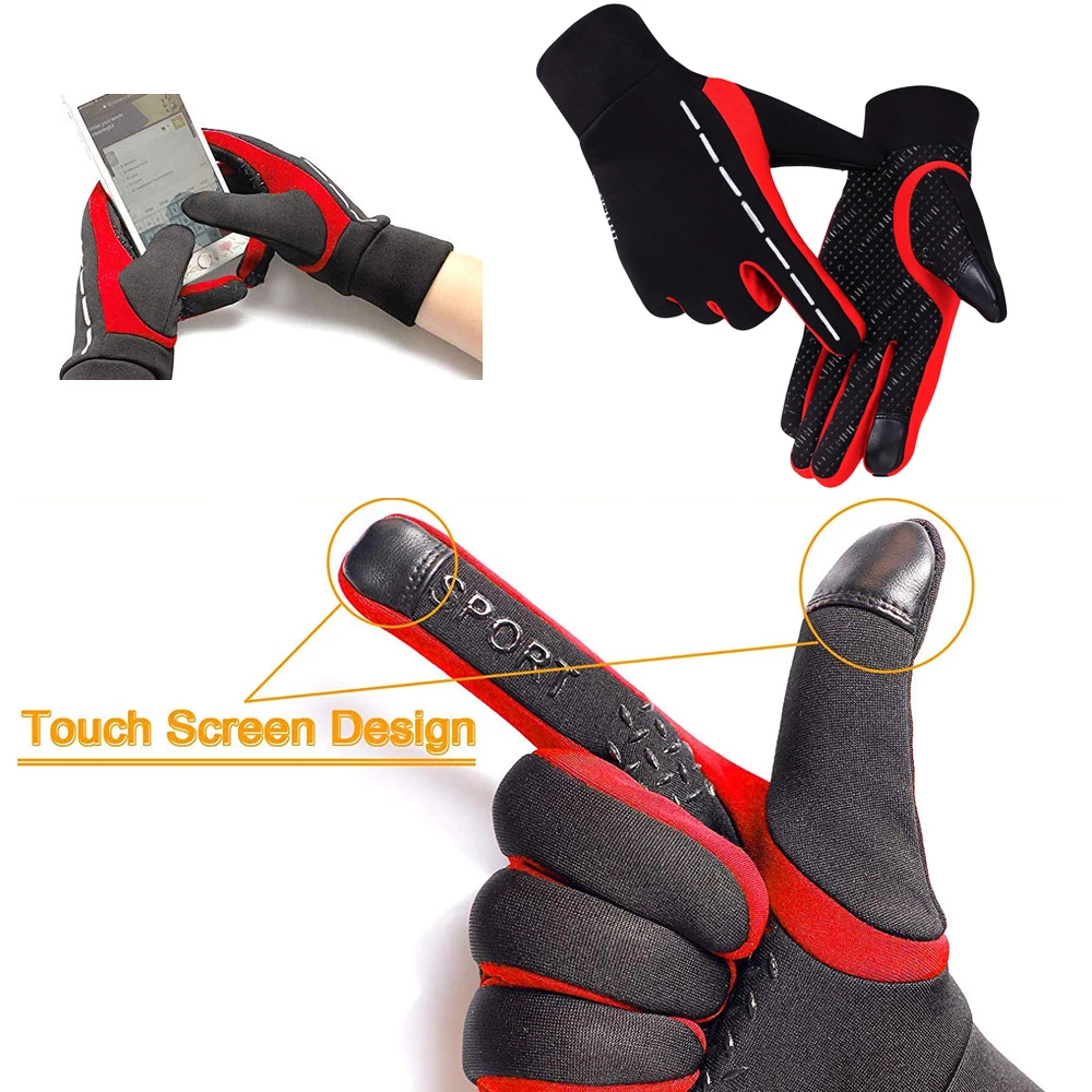 

1 Pair Lightweight Women Man Running Gloves Touch Screen Gloves Winter Running Accessories