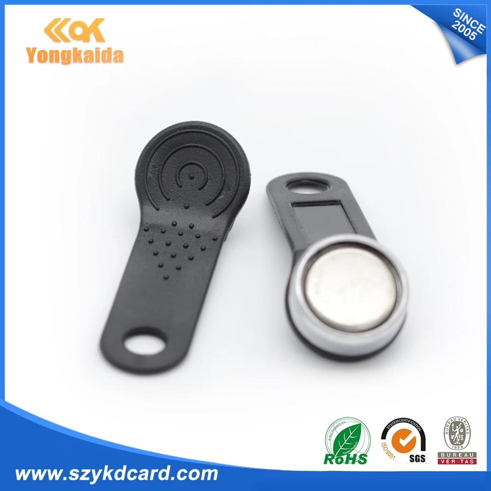 Hot sale 1000pcs/lot TM1990A-F5 iButton key compatiable with DS1990A Magnetic Black Handle TM Card Dallas Brand | Безопасность и