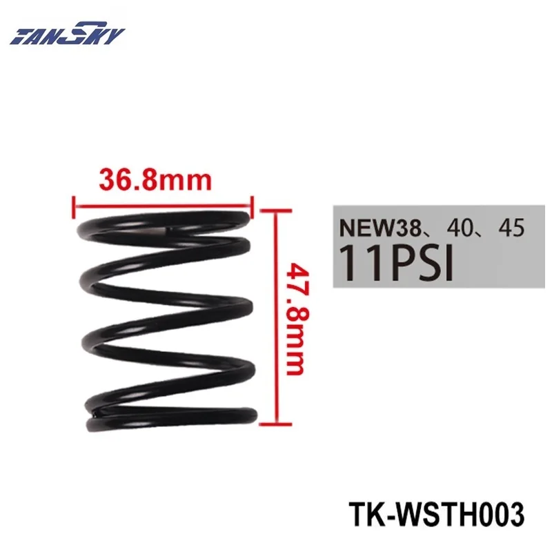 

38MM 40MM 45MM TURBO EXTERNAL WASTEGATE WG SPRING COATED REPLACEMENT 11 PSI /0.78BAR JUST FOR TURBO SMART TK-WSTH003