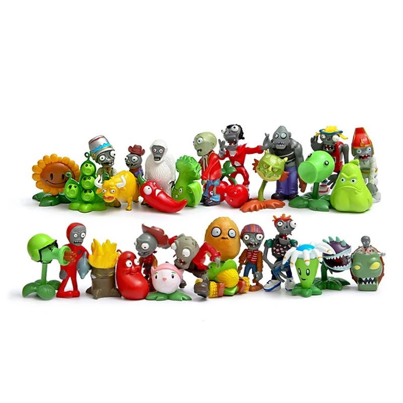 30pcs/lot Plants vs Zombies PVZ Plant and Zombies PVC Action Figures