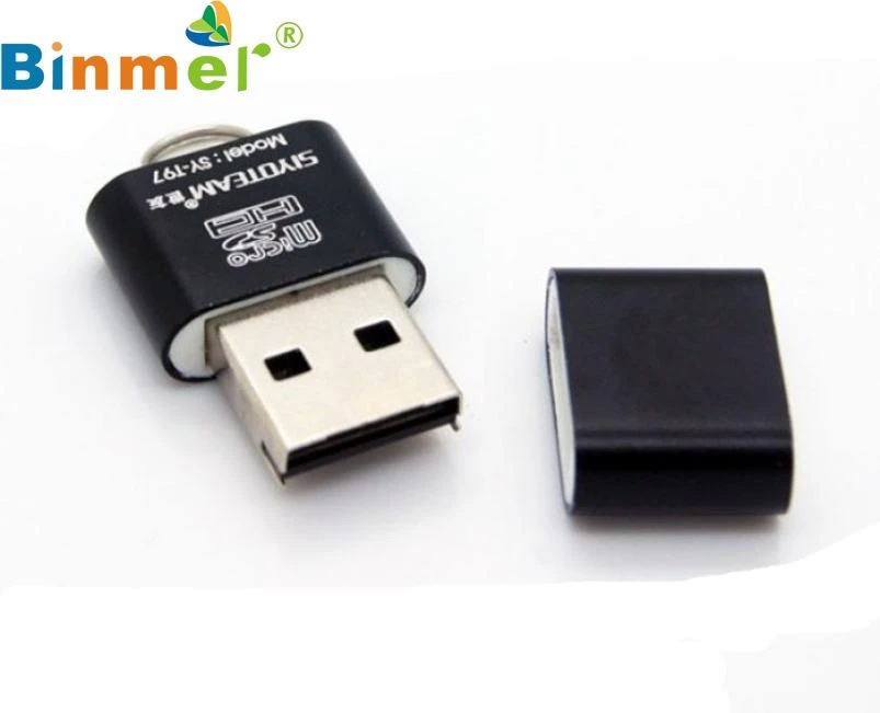 Портативный черный высокоскоростной кардридер 480 Мбит/с USB 2 0 Micro SD TF T-Flash адаптер