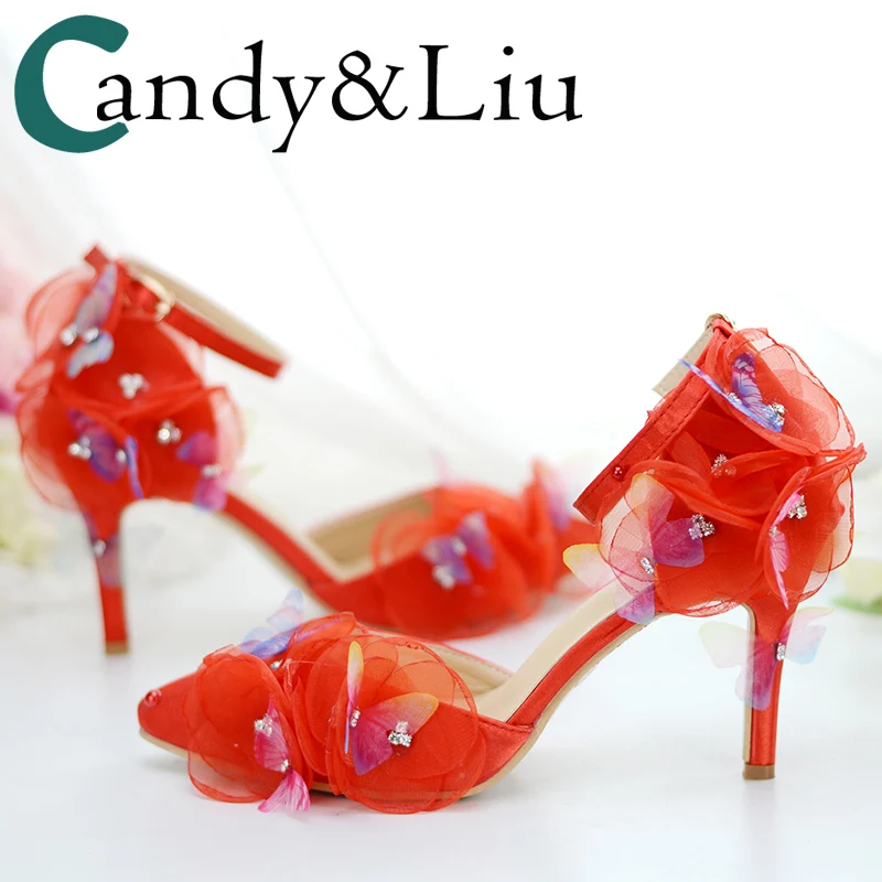 red party sandals