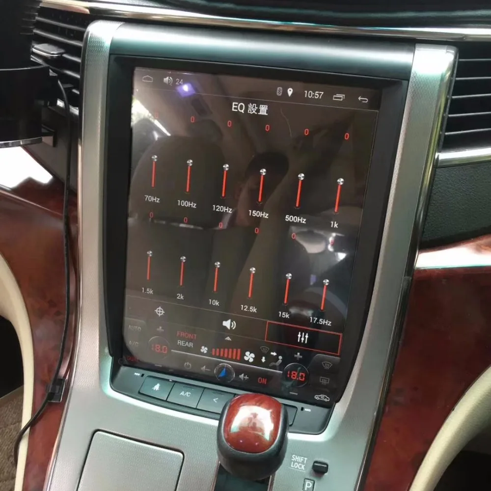 Best 12.1"Tesla style Android 7.1 Car multimedia Radio player For Toyota Alphard 2007 - 2013 GPS Map Navigation no dvd WIFI Auto 4