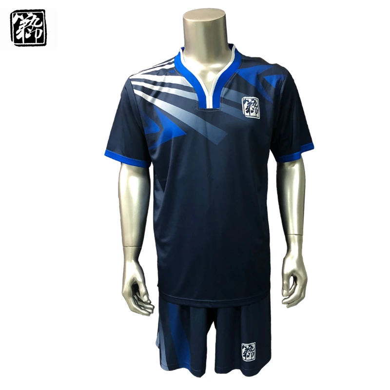 Envío Gratis 17 18 bonitos conjuntos de camisetas de fútbol Color azul para hombre pueden el nombre uniformes de fútbol camisas de kits|kit shirts|kit jersey footballkit kits -