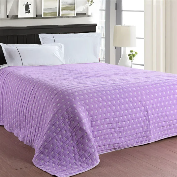 Новое одеяло-1 шт. 150*200 см Хлопковое одеяло трехслойное Марлевое Брендовое одеяло для взрослых супер мягкие одеяла со звездами