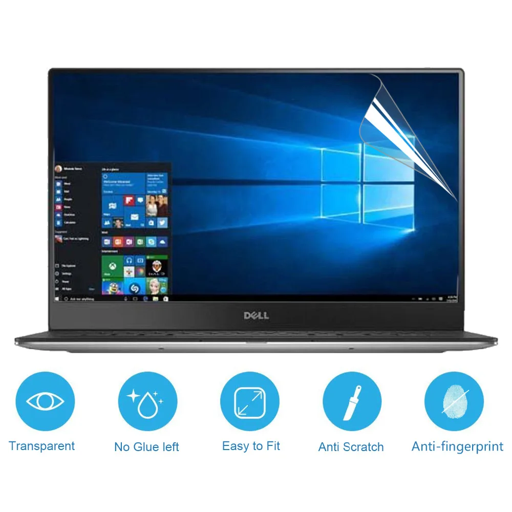 Cartinoe 13,3 дюймов Защитная плёнка для экрана ноутбука для Dell Xps 13 9360 Touch Edition Hd кристально чистая защитная пленка(2 шт