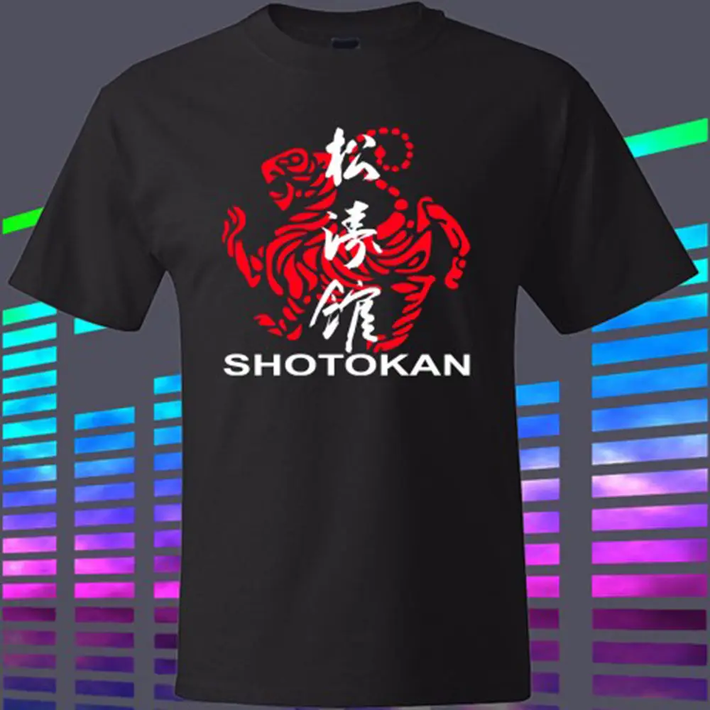 New SHOTOKAN KARATE Martiaerl Artser Logo Men's Black T-Shirt Size S To 2XL Fashion Men and Woman T Shirt Free Shipping photo