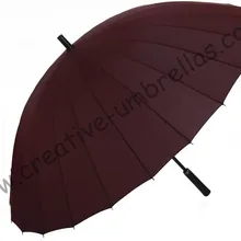 Бизнес зонтик, 24 ребра металлические зонты, креативный зонтик, 14 мм металлический вал и рифленые металлические Длинные ребра, ручной открытый