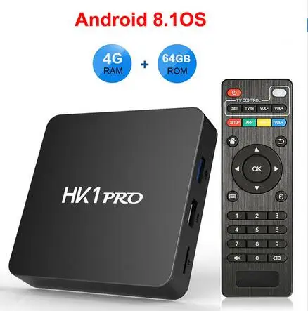 5 шт./лот HK1 PRO Android 8,1 ТВ-приставка 2G/16G 4G/32G 64G Amlogic S905X2 четырехъядерный USB 3,0 WiFi 4K смарт-приставка - Цвет: 4G 64G