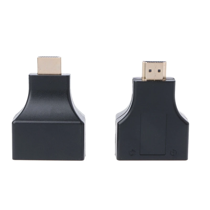 1 пара HDMI к двойной RJ45 CAT5E CAT6 UTP LAN Ethernet 1080 P удлинитель адаптер|Компьютерные кабели