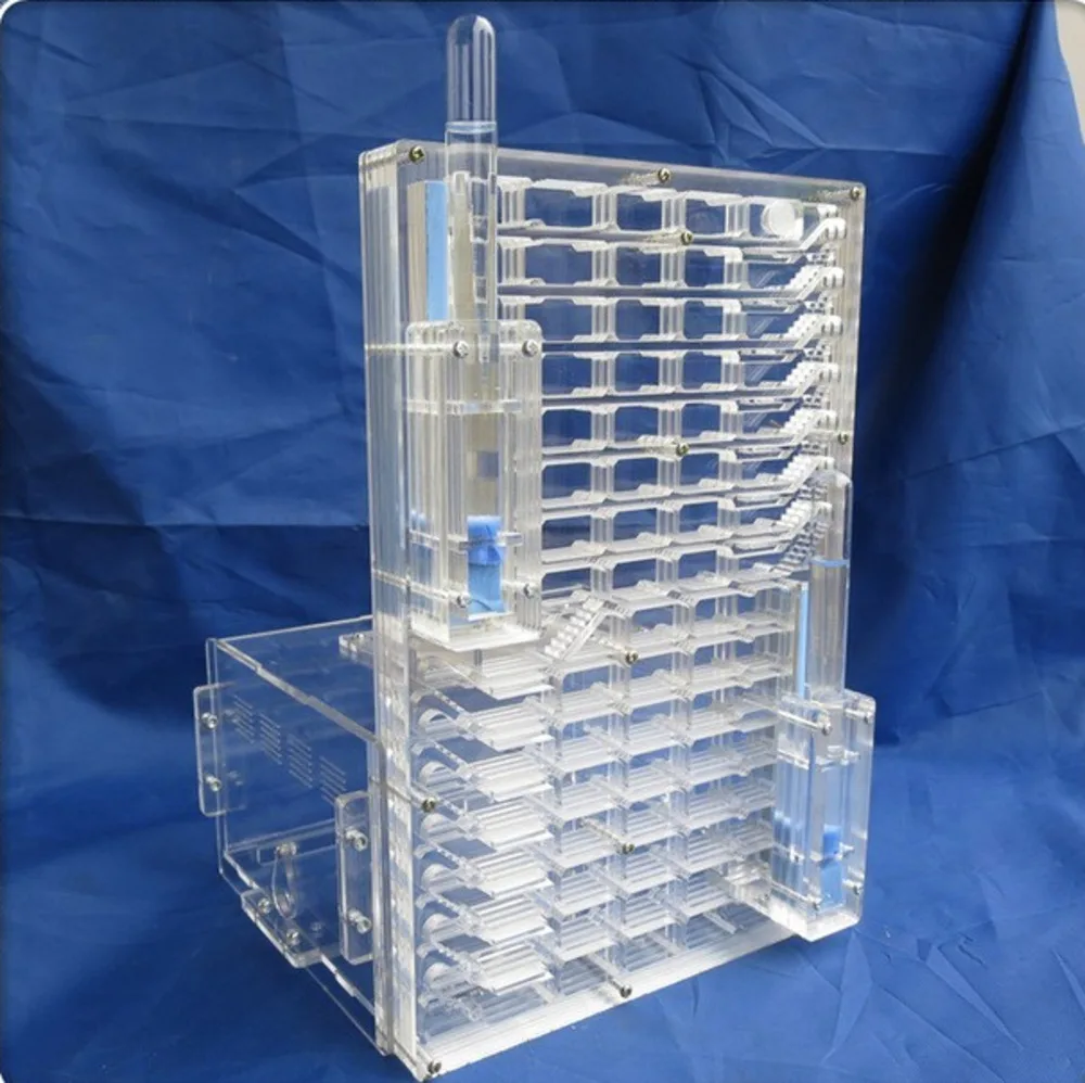 

Plus size 23*20*30cm Ant Acrylic Nest two Water Towers Acrylic insect Box with feeding area Ants Assembled Diy Castle CW028