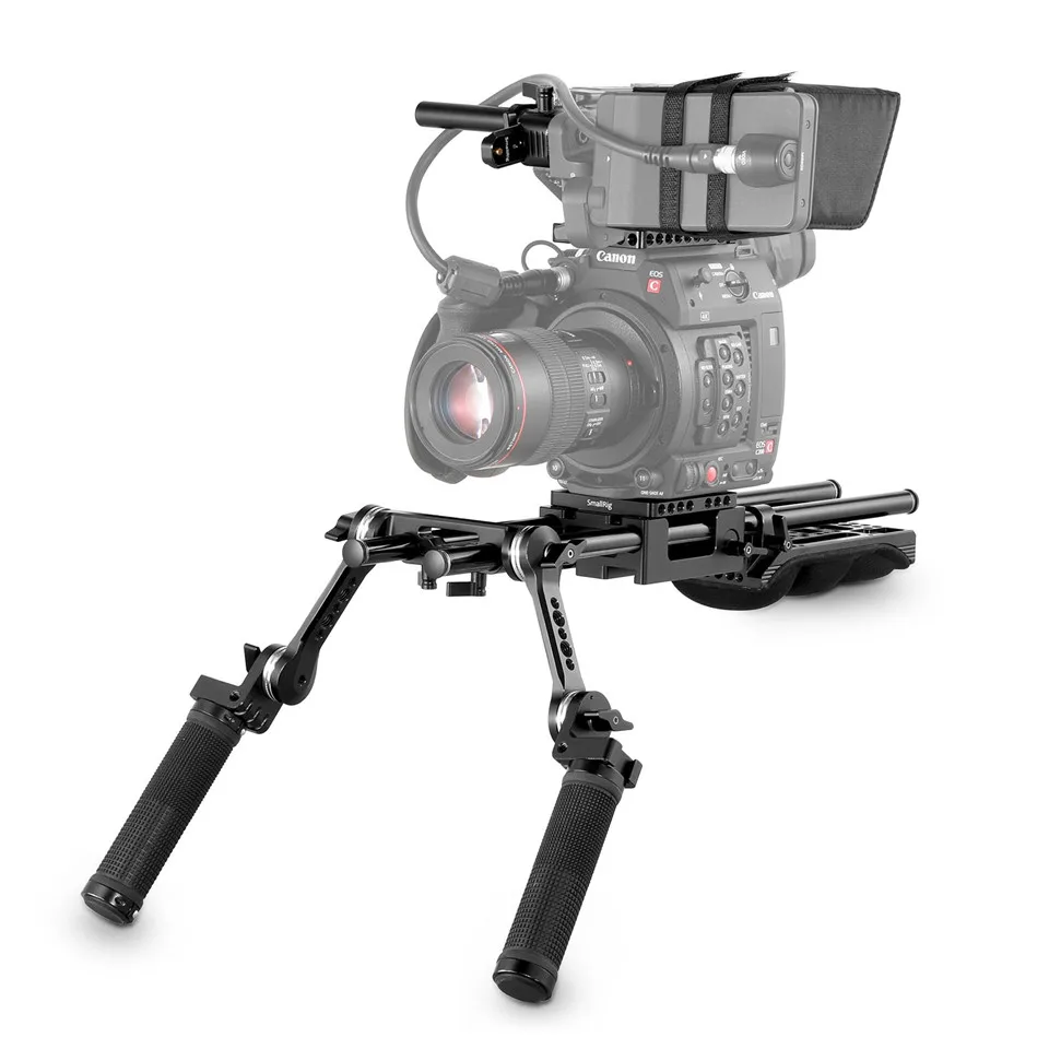 SmallRig для Canon C200 C200B профессиональный комплект аксессуаров(опорная пластина+ верхняя пластина+ кронштейн EVF+ солнцезащитный капюшон+ Наплечная опора)-2126