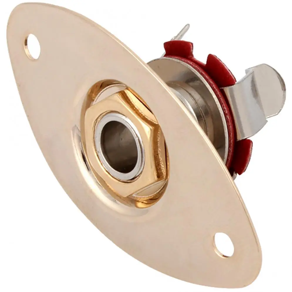 

Gold Oval Output Jack Socket Bass / Electric Guitar