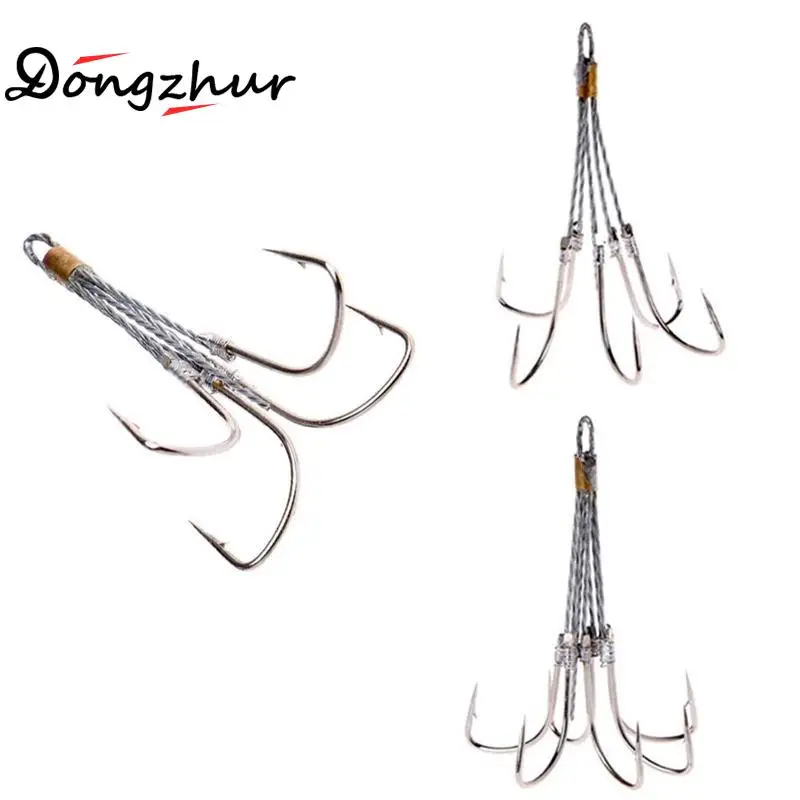 1 Pc Four Five Six Eight Claws Fishing Hooks Fishhooks Anchor High Carbon Steel Silver Hook Barbed Fishing Hook SCZ2423