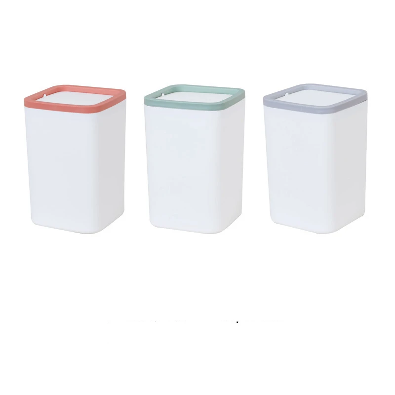 

High quality Waste Bin Small Trash can Mini Desktop ashcan litter Trash little Tabletop Trashbox for desk Car trash bin