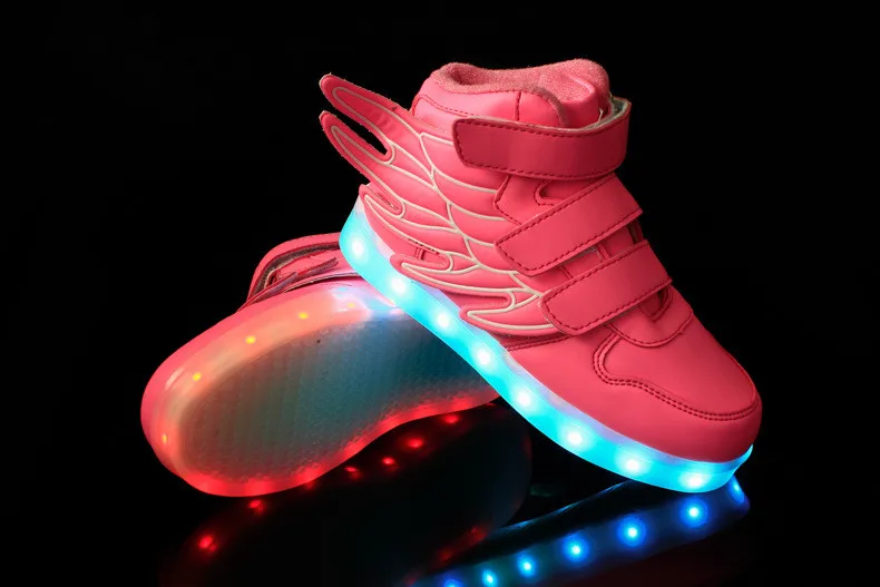 Luminosos para Meninos e Meninas Led com Sola 25 a 37 Tênis Infantis Brilhantes Luminosa Tamanhos 16 meninos e meninas, led, com sola luminosa, tamanhos 25 a 37