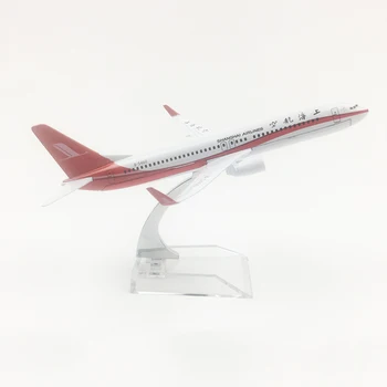 

1/400 Scale Aircraft Boeing 737 Shanghai Airlines 16cm Alloy Plane B737 Model Toys Children Kids Gift for Collection