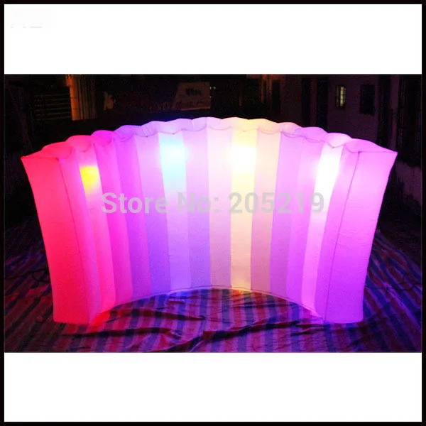 

Free shipment 3.5mL*2mH Cheap LED inflatable air wall inflatable photo booth wall for sale