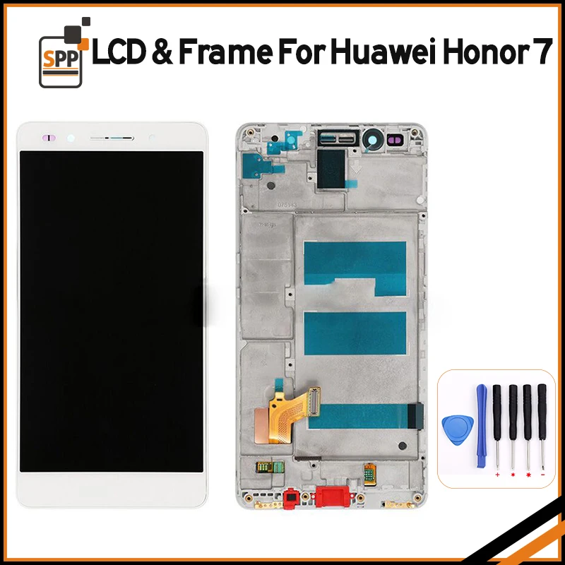 Для huawei Honor 7 ЖК-дисплей Дисплей сенсорный экран планшета с рамкой сборки Замена