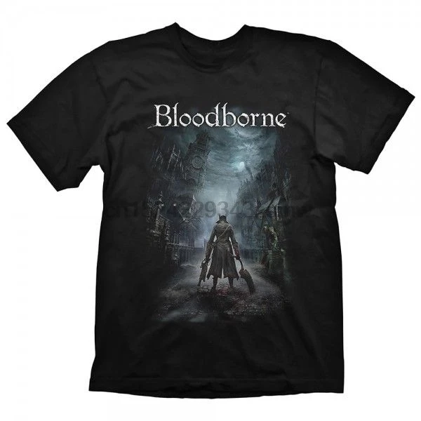 

Bloodborne Men& Night Street Large Black T Shirt Men T Shirt Short Sleeve Round Neck 100 Cotton T Shirt For Boy