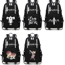 Черный клевер рюкзак косплей аниме Аста Холщовая Сумка школьный дорожные сумки