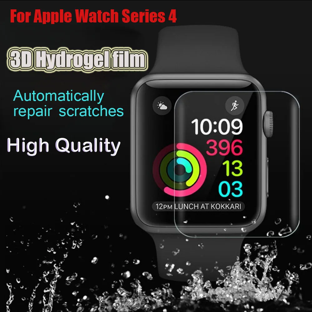 HL Гидрогелевая пленка прозрачная защитная для экрана Apple Watch серии 4 44 мм падение 27