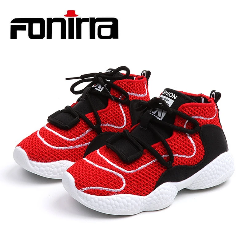 

Fonirra Fashion Newest Children Sneakers Mesh Comfortable Girls&Boys Running Shoes Spring Autumn Lace Up Breathable Shoes 578