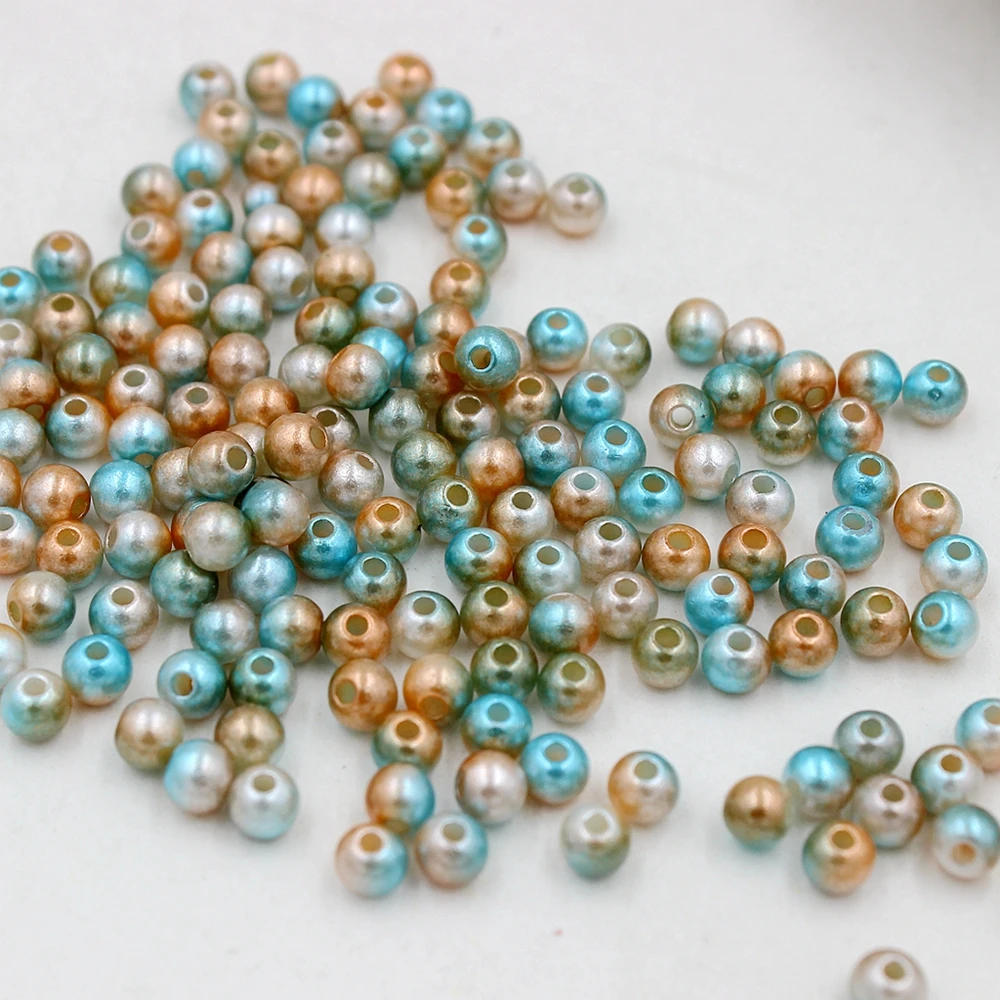 

Round Rainbow Light Brown Color Imitation Pearls Beads Crafts Decoration For DIY Necklaces Jewelry Making 4/6/8/10mm 50-500pcs