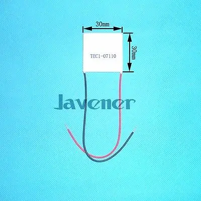 TEC1-07110 радиатор Термоэлектрический охладитель Пельтье охлаждения плиты 8,5 в 10A 30x30 мм холодильное модуль