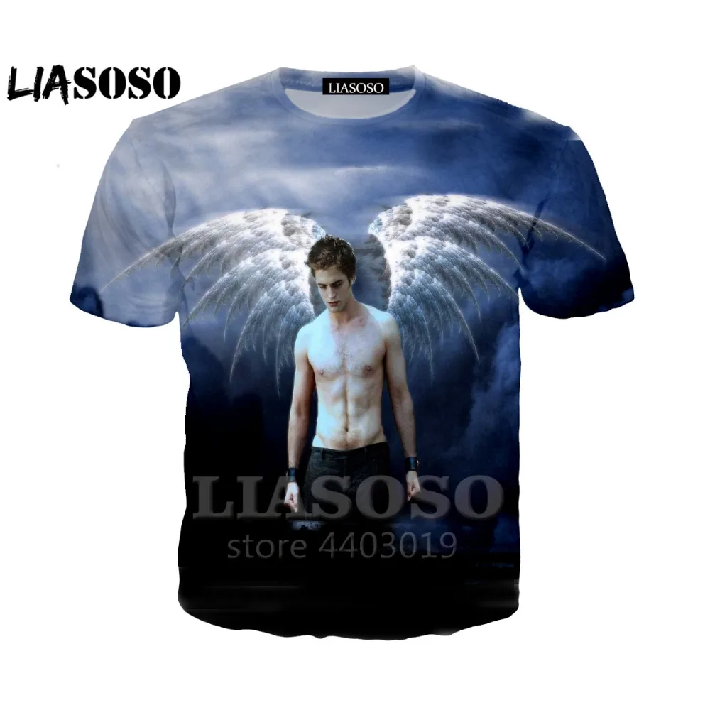 

LIASOSO Twilight 3D Printed T-shirt Men Women Tshirt 2018 Summer Tees Casual Short Streewear T shirt Drop shippig A044-09