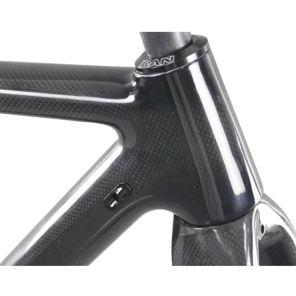 Top Big discount ICAN carbon cyclocross bike frame V brake frameset braze on FD with BSA are avaliable 1