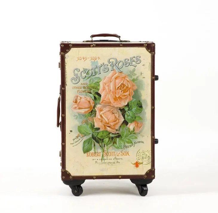 2" 22" 2" дюймов тележка для цветов сумки чемодан коробка pu с замком Спиннер багаж