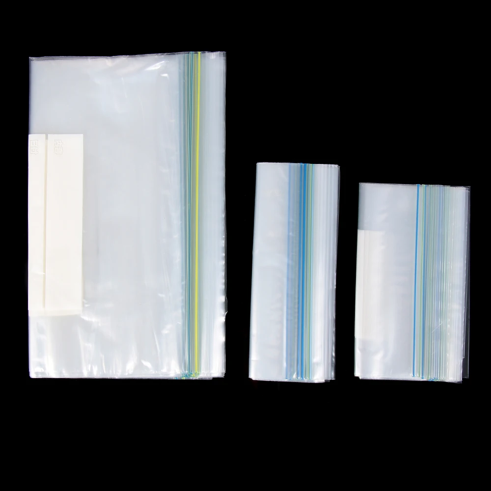 

30pc/pack S/M/L Kitchen Refrigerator Food Fresh Bag Double Sealed Zipper Freezer Fruit Storage Clothing Sock Storage Bag