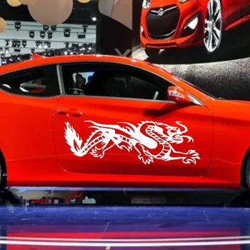 

Car Tribal Dragon Flames 46'' Door Decals for COUPE Vinyl Graphics Motor Side stickers ZC409