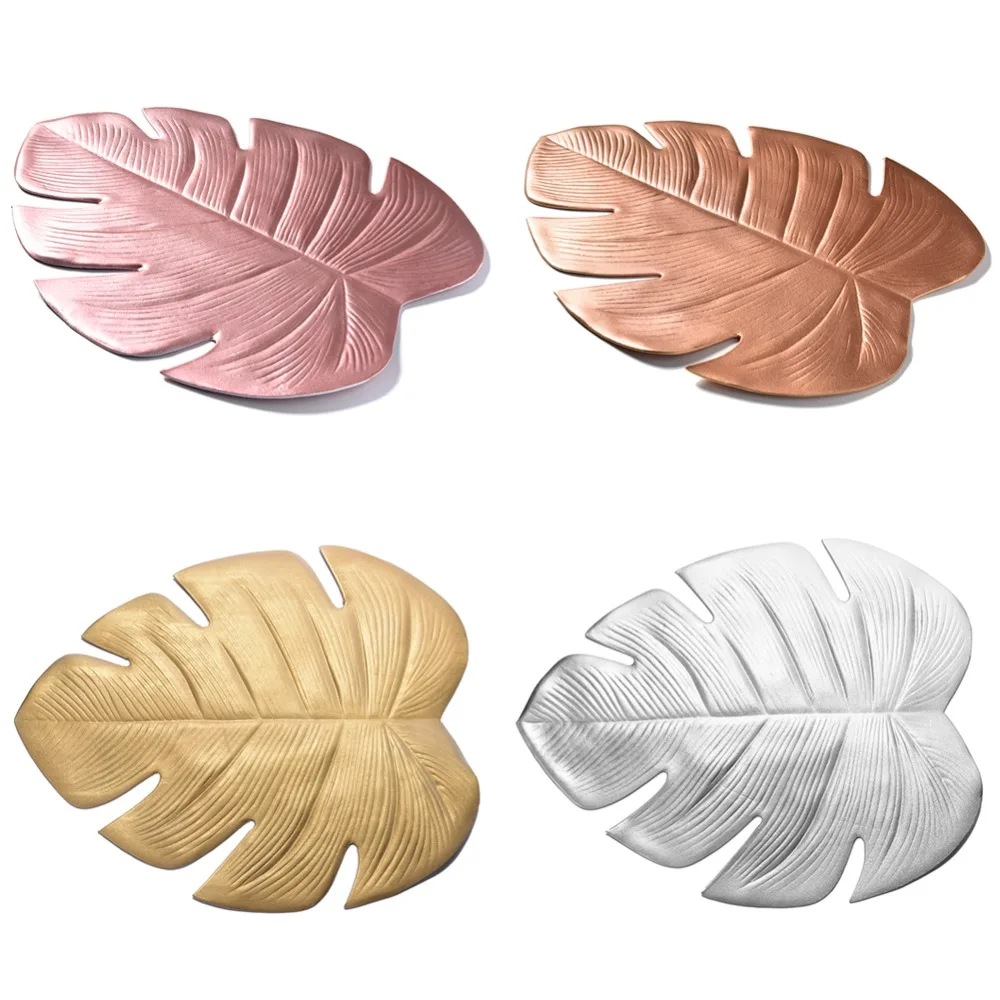 

47*38CM Simulation Leaves Table Mat EVA Place Mat Coasters Coffee Tea Cup Mats Bowl Pad