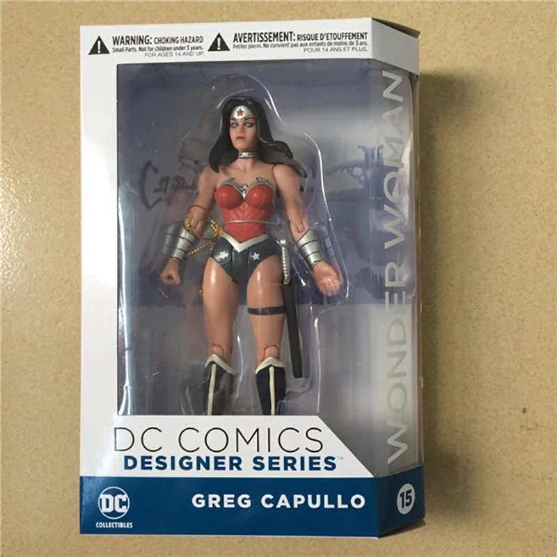DC COMICS Designer Series Darwyn Cooke Batman Supergirl Harley Quinn Wonder Woman PVC Action Figure Collection Model Toys Doll (2)