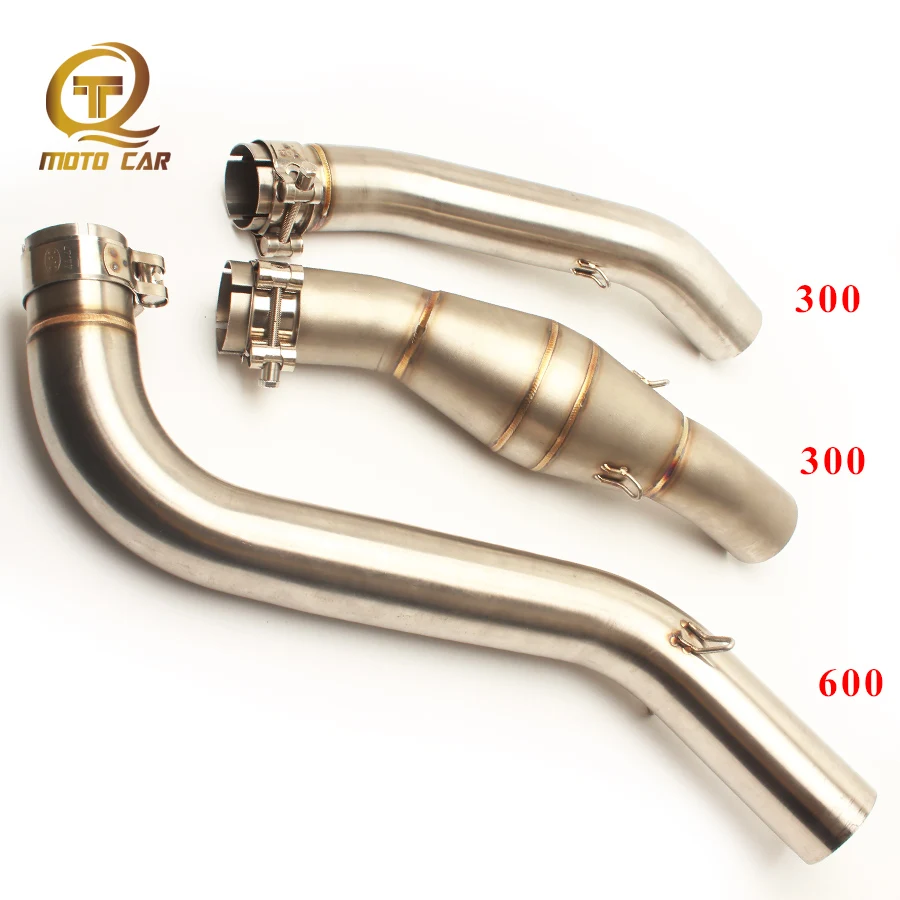 

1pc Exhaust Motorcycle Middle Pipe 51MM Slip on Link Pipe Connector Adapter Mid Tube Escape Moto for Benelli BJ300 300 GS BJ600