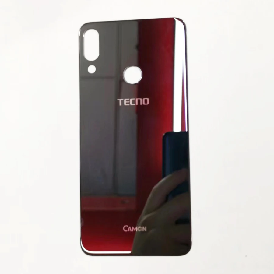 Аккумулятор задняя крышка Корпус Замена двери для TECNO Camon 11 Задняя крышка батареи чехол+ клейкая наклейка - Цвет: Черный