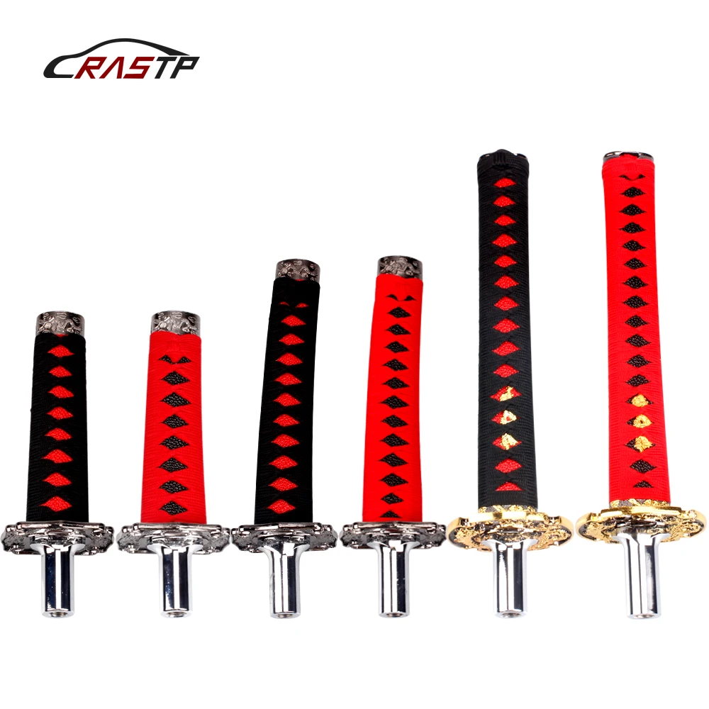 

Ninja KATANA Shift Knob For Automobile Spare Part Speed Chrome Samurai Sword Handle For Most Vehicles RS-SFN026