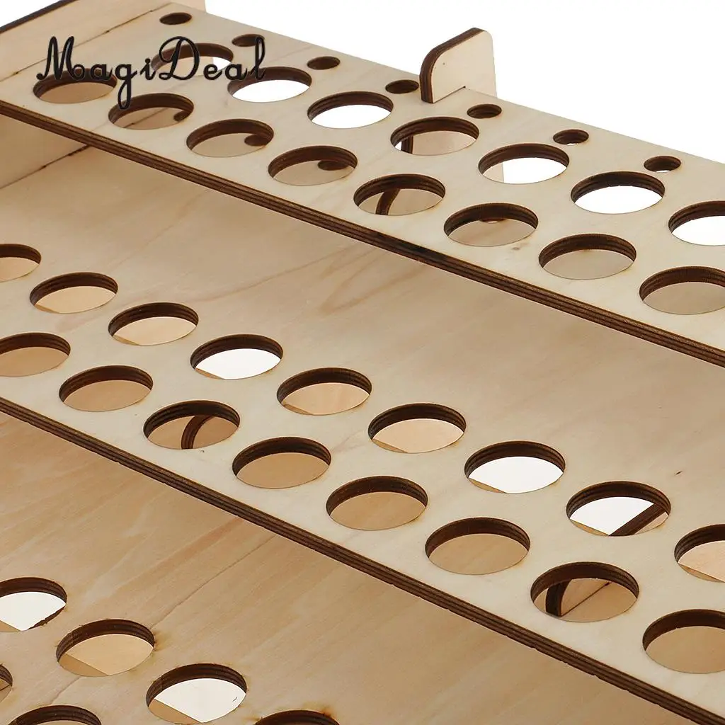 Wooden Paint Bottles Rack Modular Model Organizer Paint Storage Holder DIY Accessory