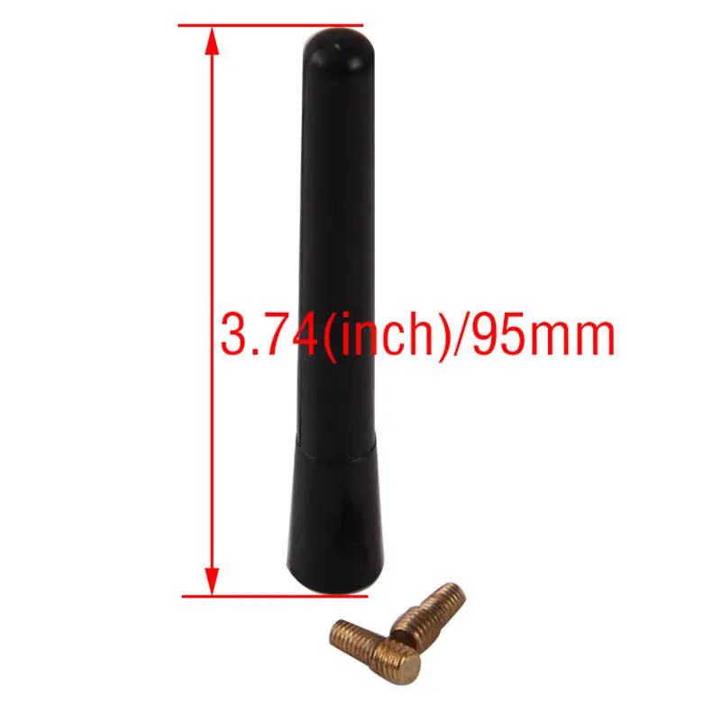 

AM/FM Radio Aerial Mast Screw Type Universal Short Stubby Car Roof Antenna 2017