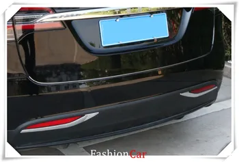 

ABS Chrome Rear Fog Light Garnish Trim 2pcs/set accessories For Tesla Model X 2016 2017 2018