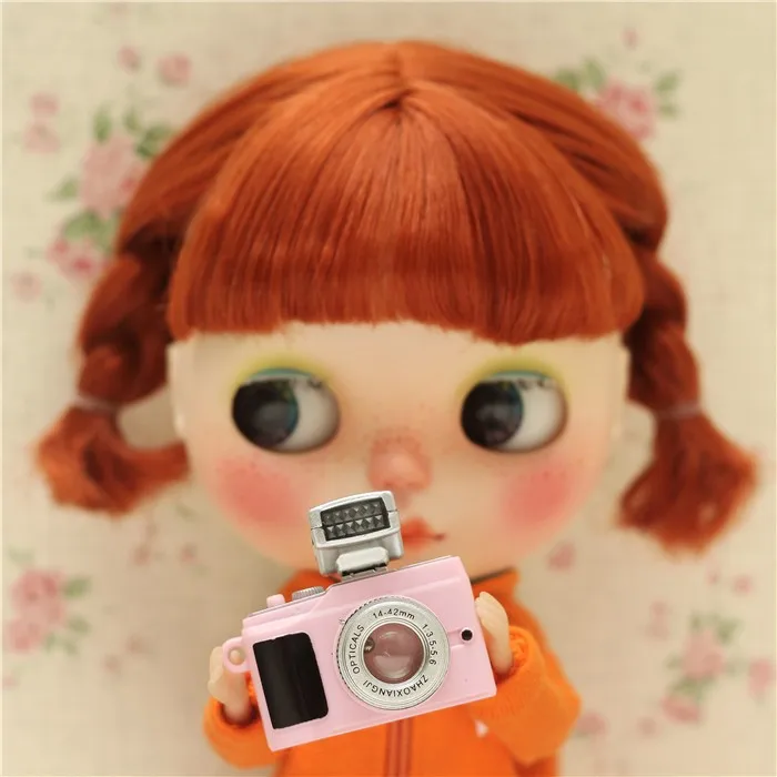

4 Pcs Fashion Doll accessories Camera for 30cm doll,Camera for BJD 1/ 6 doll camera for blyth pullip Photography Props