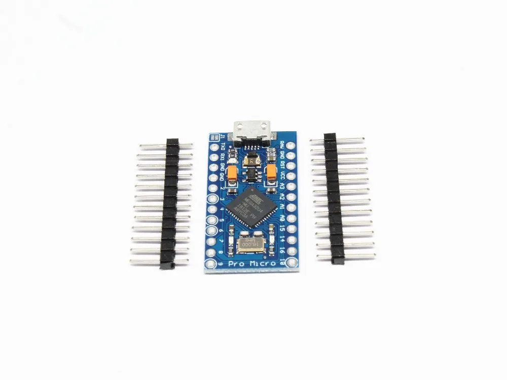 

Pro Micro ATmega32U4 5V 16MHz Replace ATmega328 For Arduino Pro Mini With 2 Row Pin Header For Leonardo Mini Usb Interface