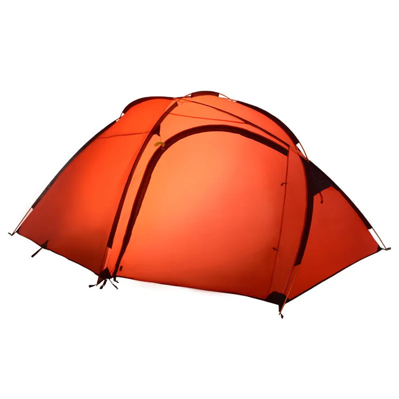 Высококачественные алюминиевые палки, сверхлегкие двухслойные 3-4 человека, Водонепроницаемый Профессиональный палаточный лагерь, Пляжная палатка - Цвет: Red