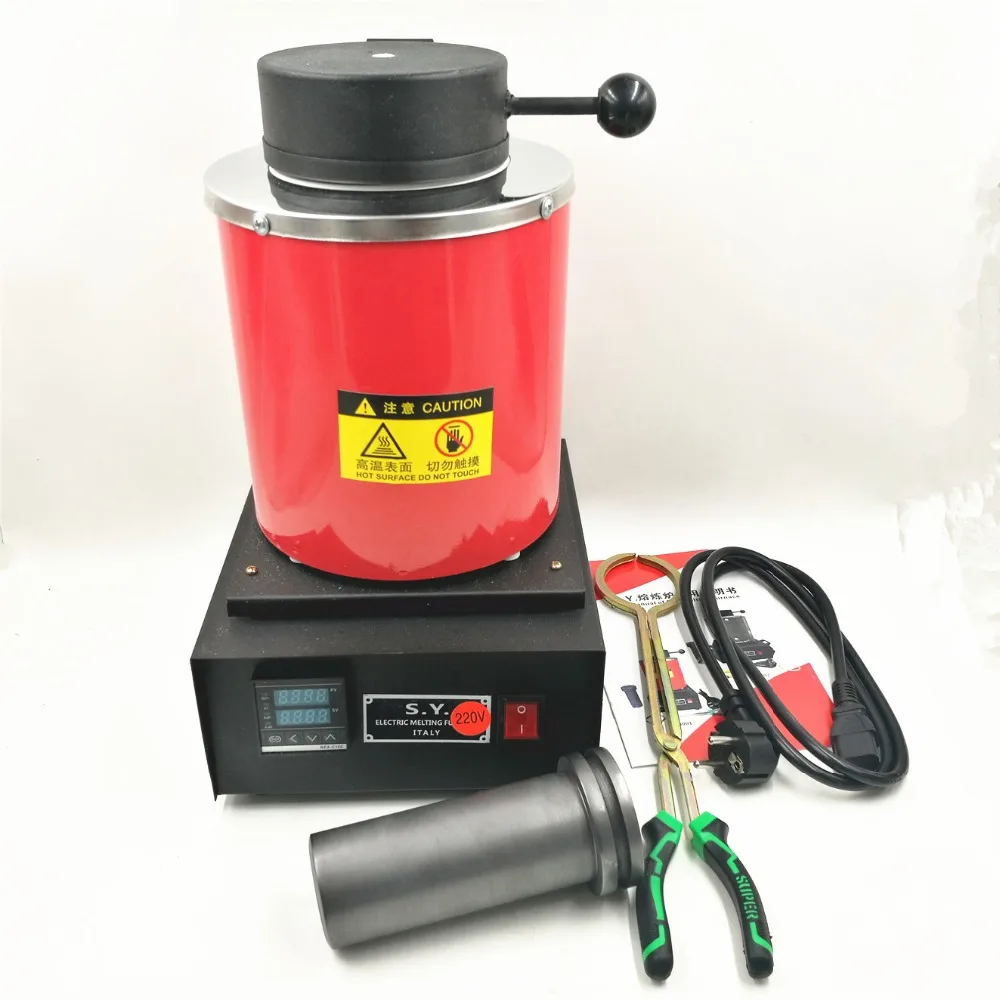 Electric Jewelry Melting Furnace 2KG, Aluminum, Copper, Gold, Lead, Silver, Metal casting melting furnace, spot welding tool