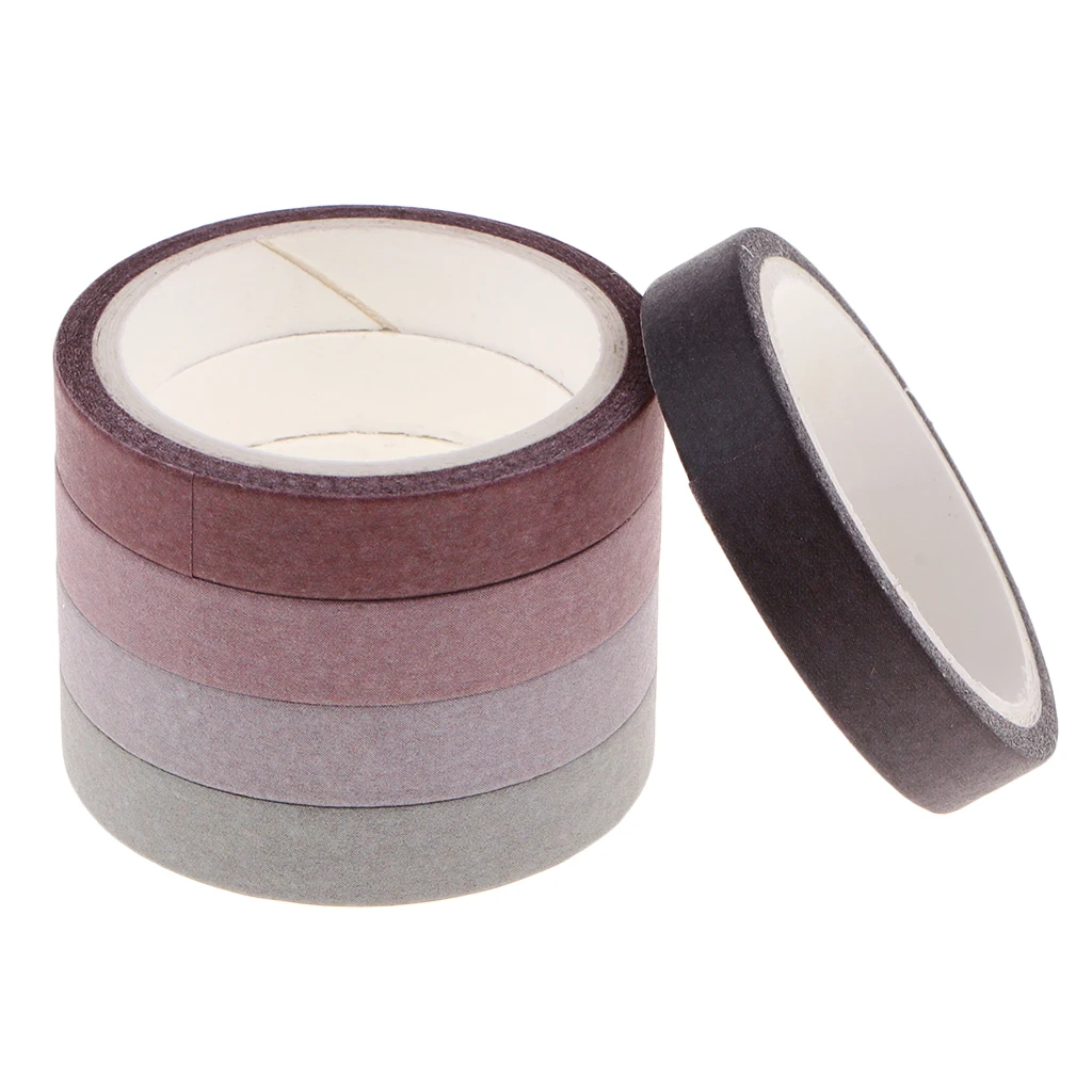 5 Roll Decorative Washi Masking Tape Set,Great for DIY Decor Scrapbooking Sticker Masking Paper Decoration Tape Adhesive School