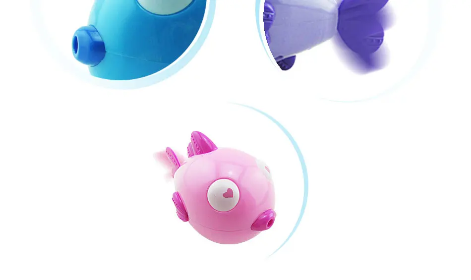 Новая мультяшная рыбка для купания, детские игрушки, обучающая милая детская игрушка в виде животного, Детские плавающие заводные на цепочке, Классические игрушки для новорожденных
